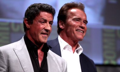 Stallone ar Schwarzenegger